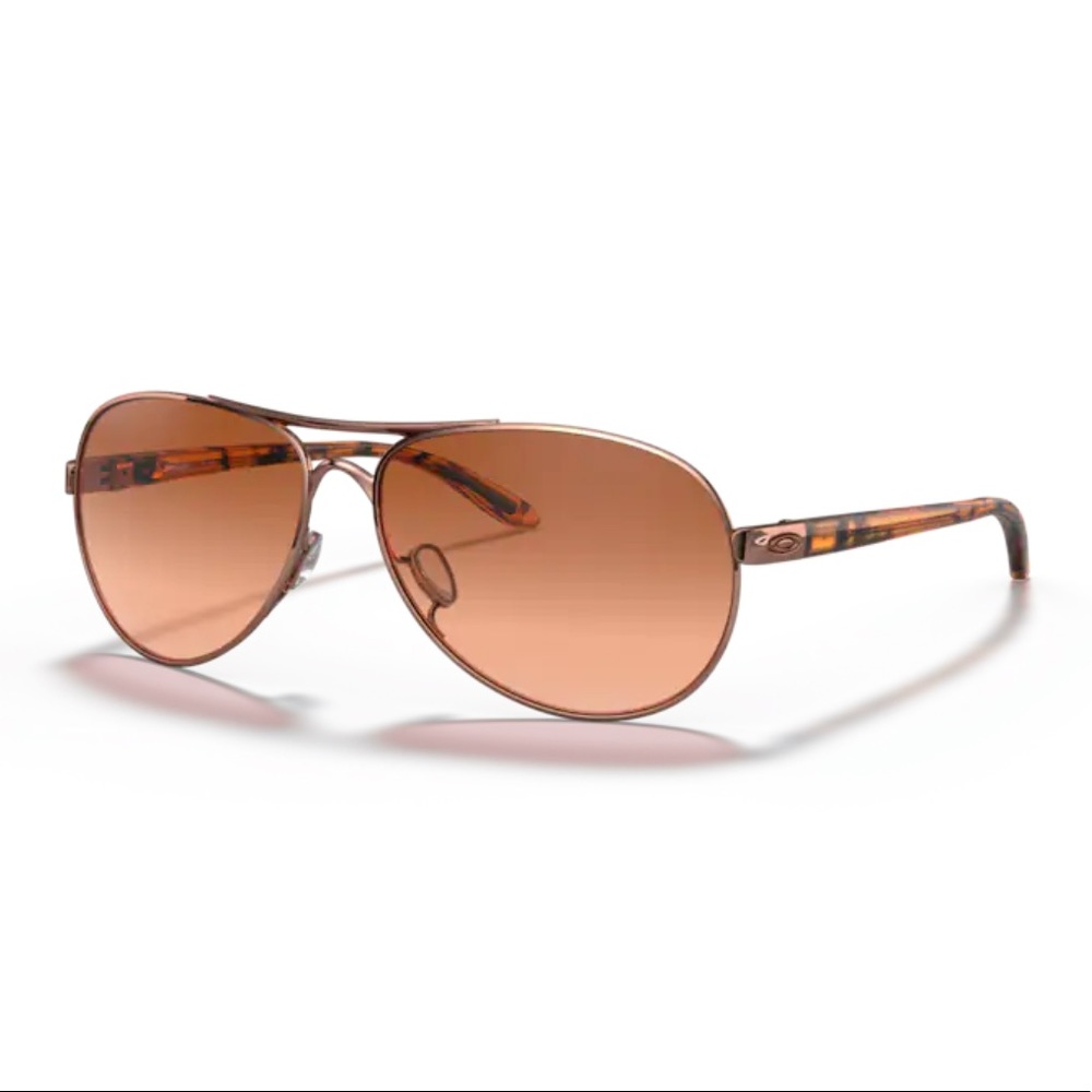 Oakley Woman’s Feedback Rose Gold Tortoise Sunglasses